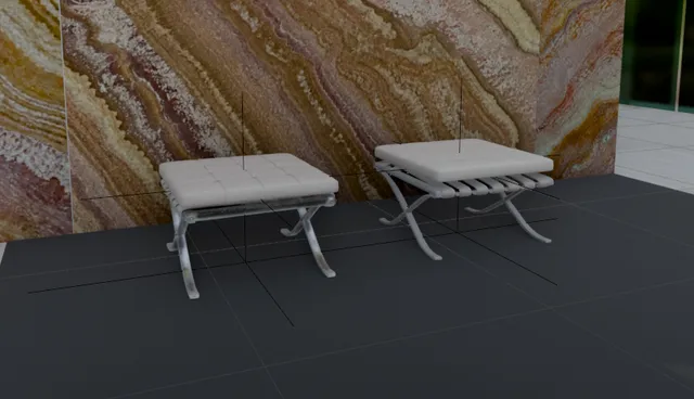3D-Hocker-Mesh-Vergleich