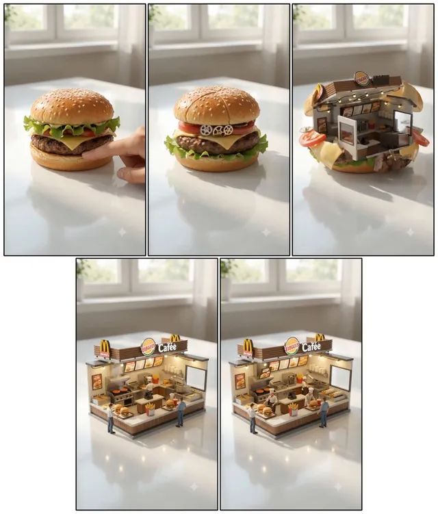 Cheeseburger to Mini Café Transformation