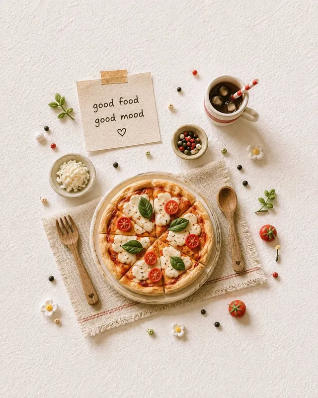 Handcrafted Miniature Food Scene