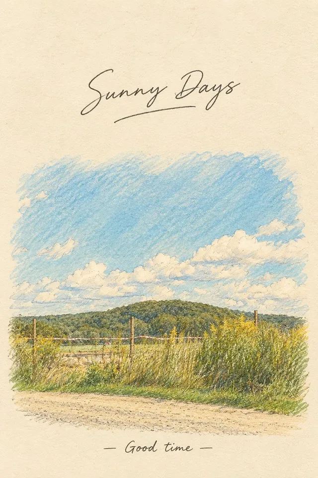Vintage Countryside Postcard