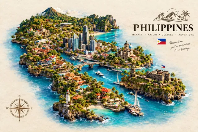 Pakistan und Philippinen Luxus Diorama