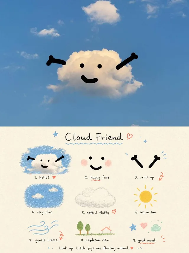 Cloud Friend Scrapbook Poster