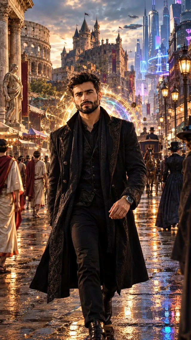 Cinematic Time-Travel City Portrait